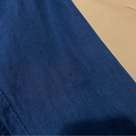 Grayson by Frank & Eileen Linen The Hero Button Down Shirt Top Navy Blue Size XS - Picture 6 of 12